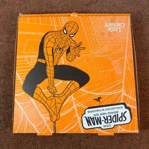 Marvel Little Caesars Spider-Man Brand New Day Movie Promo Pizza Box Orange 2026